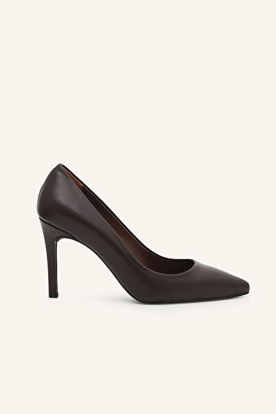 MARCATELLI Kahve Deri Stiletto