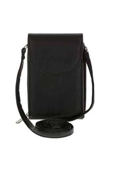 Silver Star Mobile Phone Case with Black Matte Strap 11 x 4 x 18 cm