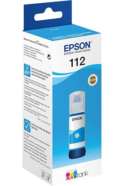 EPSON 112 Ecotank Pigment Cyan Ink Bottle