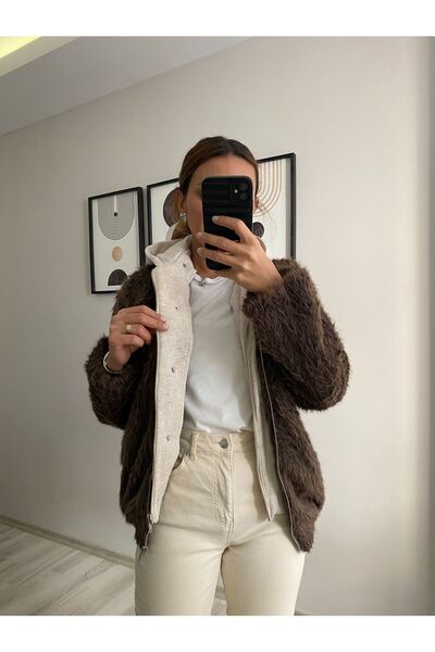 TB Butik Premium, Detachable Hood, Zippered Plush Coat