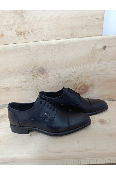 LİCCAS Men's Seasonal Classic Shoes Genuine Inner and Outer Leather Rubber Sole Lace-Up