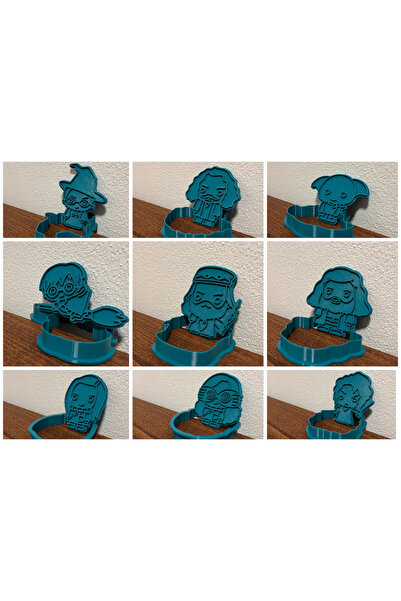 Lena Gift Store Harry Potter Cookie Cake Candy Dough Mold Set of 9