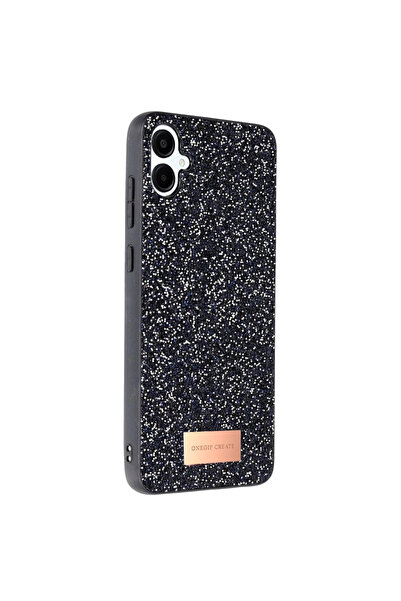 Najmaddin غطاء سامسونج جالاكسي A06 لامع من ون جيف - أسود