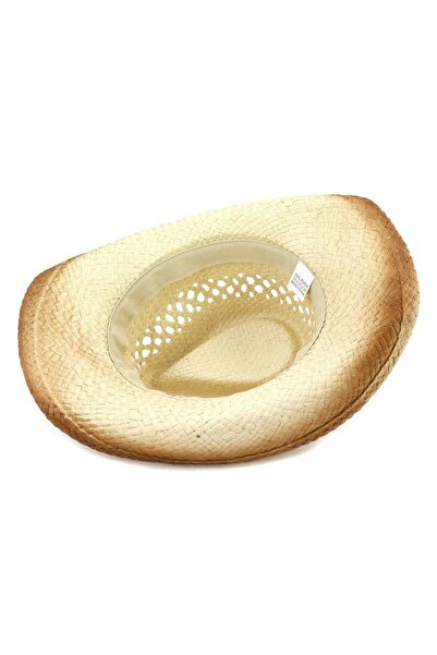 Pursehuit Women's cowboy hat, beige, made of straw, Lavinia
