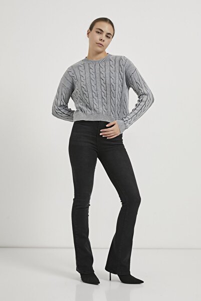 Arma Life ARMALIFE 4478 PULOVER DE FEMEI TRICOTAT CU GĂRĂ CU MODEL