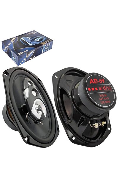 woodstar ADS AD-69 Oto Hoparlör Oval 6X9 İnç 940 Watt (105Rms) Tweeterli 2 Adet
