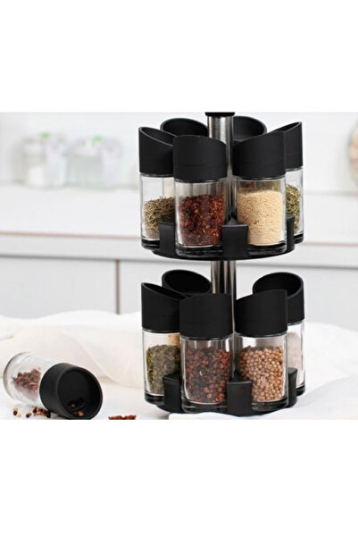 OEM Set of 12 Spice Containers with Rotating Stand