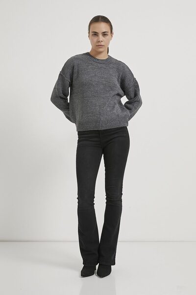 Arma Life Armalife 4898 Circular Neck Oversize Women's Knitwear Sweater