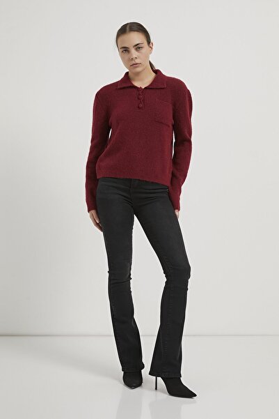 Arma Life Armalife 4983 collar button detail women's knitwear sweater