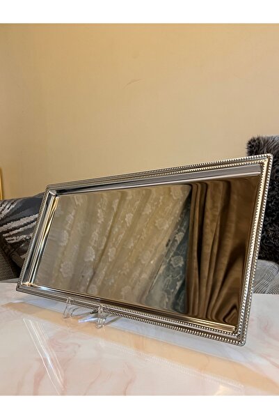 Palaces Serving trays and drink holders, 3 sizes, silver chrome