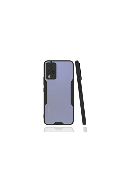 Najmaddin جراب Vivo V21 سيليكون بلاتينيوم - أسود