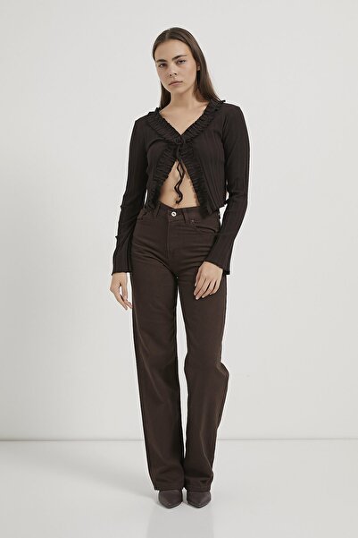 Arma Life Armalife 2781 Lace-Up Women's Bluz with Ruffle Detail