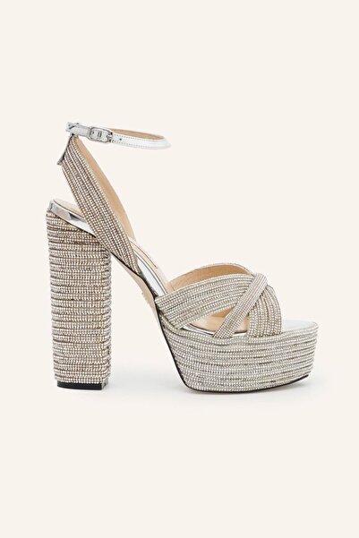 MARCATELLI Gümüş Suelin Platformlu Sandalet