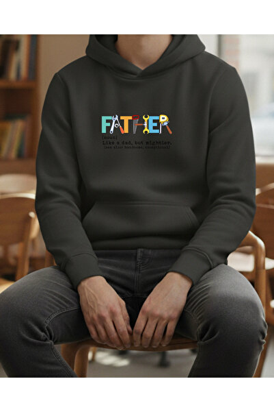 Ebiidesign Father Printed Sweatshirt