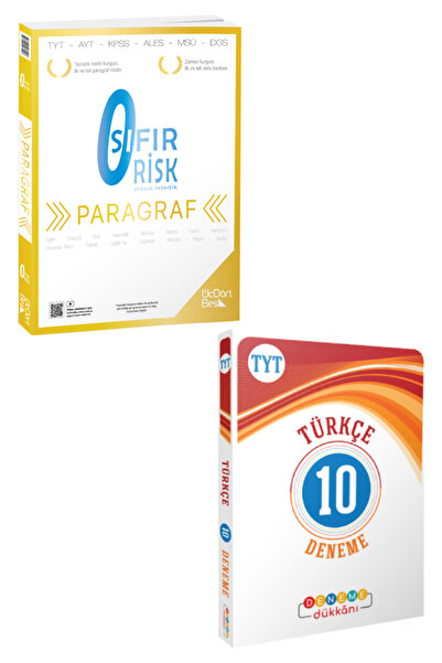 Deneme dükkanı Üç Dört Beş Yayıncılık TYT Paragraf Sıfır Risk Soru Bankası Vi...