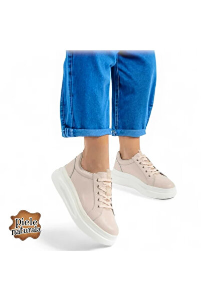 kevali Casual khaki fur-lined women's shoes, leather, thick sole (F001-867)