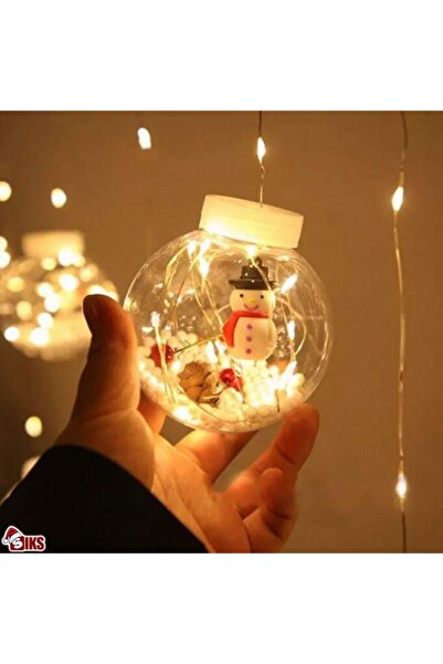 SIKS Christmas Installation, Curtain of Lights, 5 Light Globes, 5 LED Rings, 8 Lighting Modes, 4m