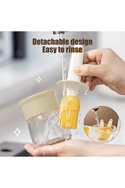 Generic 2 in 1 Oil Dispenser Bottle with Silicone Brush Glass Kitchen Cooking BBQ Heat Resistant
