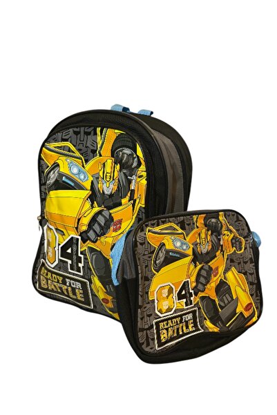 transformers Lisanslı temalı beslenmeli ilkokul çantası