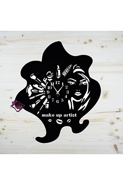 damoro Ceas de perete,Personalizat Make up,Lemn,negru