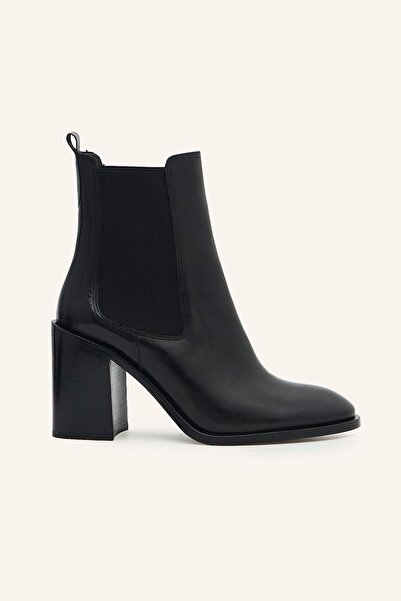 MARCATELLI Siyah Bufalo Deri Bot