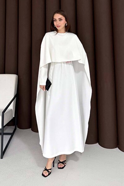 Melike Tatar Cape Dress 3-3392