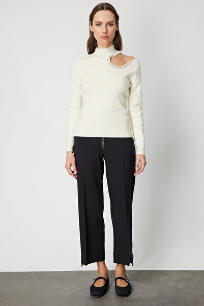 ON Open Shoulder Stone Detailed Knitwear Sweater