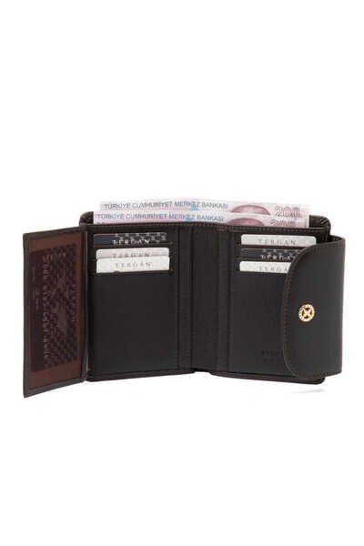 Tergan Brown Genuine Leather Women's Wallet - S1Cb00005714-A87