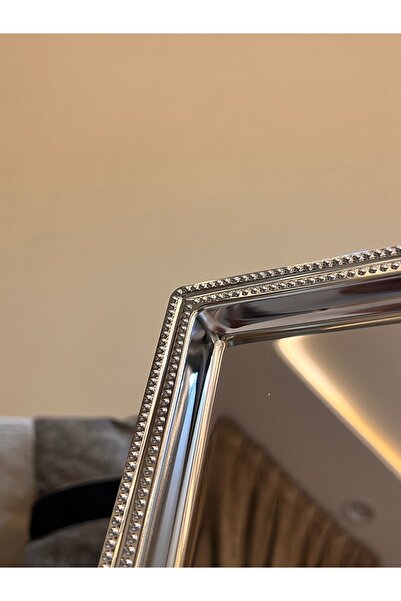 Palaces Serving trays and drink holders, 3 sizes, silver chrome