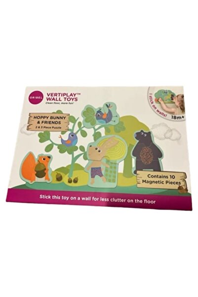 Oribe Oribel VertiPlay Wall Toys – Hoppy Bunny & Friends, Magnetic Wall Puzzle, 18 months+
