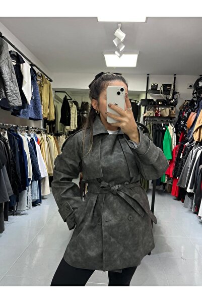neslihansarıca Trench Coat, Leather Trench Coat