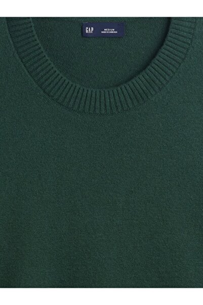 GAP Erkek Koyu Yeşil CashSoft Crew Kazak