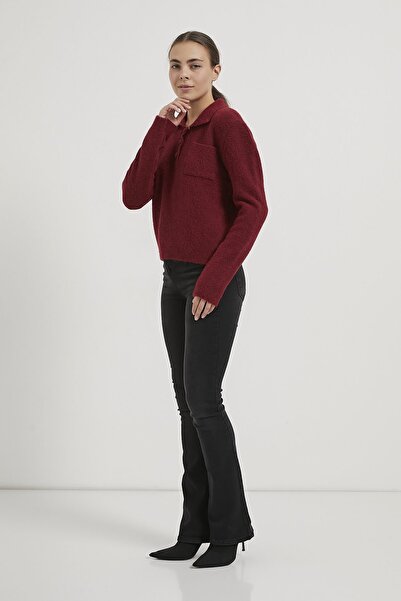 Arma Life Armalife 4983 collar button detail women's knitwear sweater