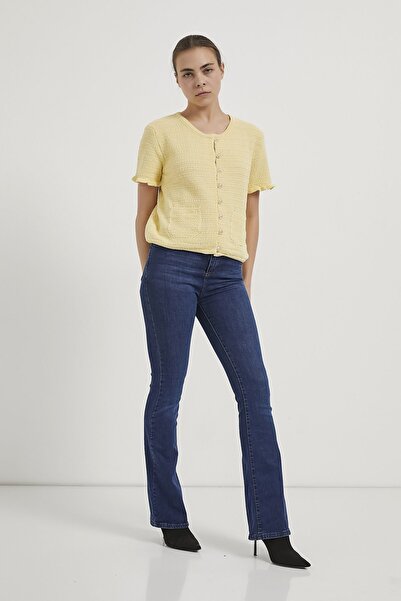 Arma Life Armalife 4919 Button Detail Short Sleeve Women's Cardigan