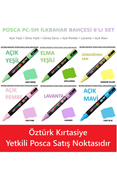 POSCA Pc-5M 6-Piece Pencil Set - Spring and Garden Tones