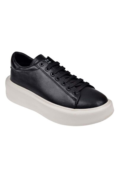 Lufian Ανδρικά αθλητικά παπούτσια με χοντρή σόλα LUF-GAGE ΜΑΥΡΟ