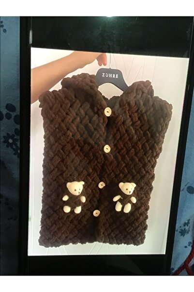 diğerr1 Hand-Knitted Plush Teddy Bear Vest