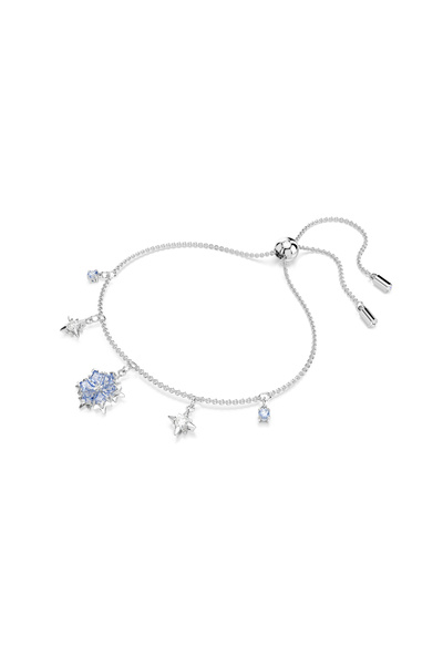Swarovski Magic Bileklik, Kar tanesi, Mavi, Rodyum kaplama