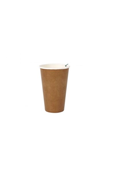 Algon Disposable set of 15 brown paper cups, 450 ml