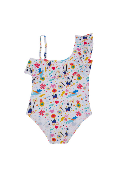 Panço PatternedOneSleeveSwimsuit
