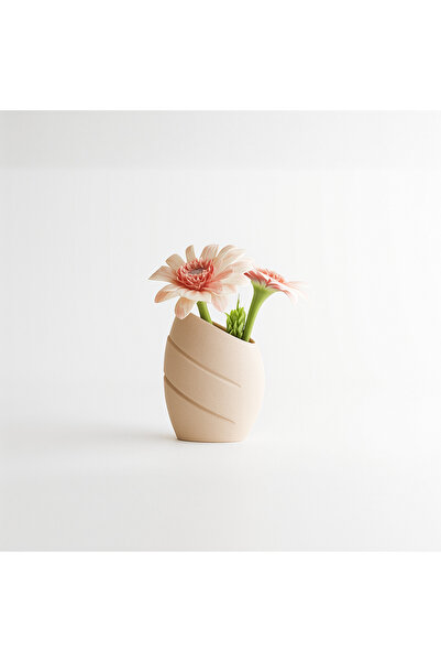 Homentum Clerio | Decorative vase with sculptural design and diagonal cuts – modern style