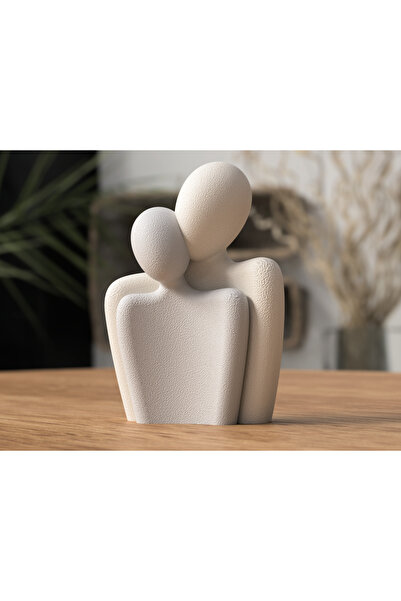 Homentum Amora | Sculptură decorativă cu siluetă îmbrățișată – stil japandi m...