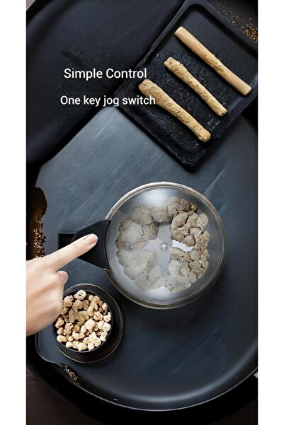 Generic 300W Electric Coffee Spice Grinder 6 Blade Stainless Steel for Beans Nuts Herbs Grains