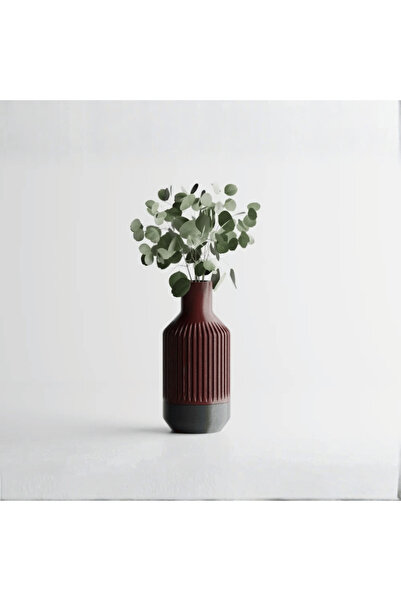 Homentum Nivoria | Vază decorativă modernă cu design arhitectural și striații verticale