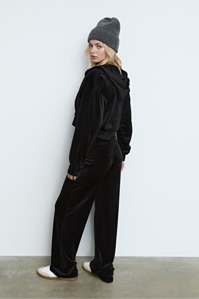 Stradivarius Velvet Jogger Trousers
