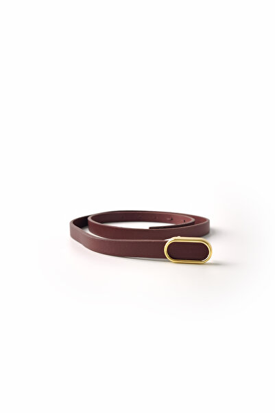 Ecrou Belt Claret Red