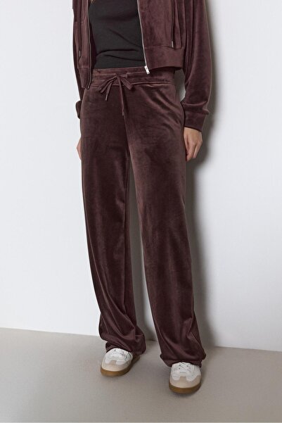 Stradivarius Velvet Jogger Trousers