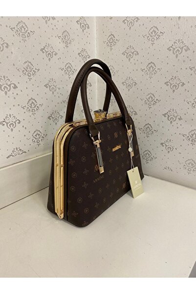 Armine Modern Practical Coffee Printed Handbag Stylish Handbag