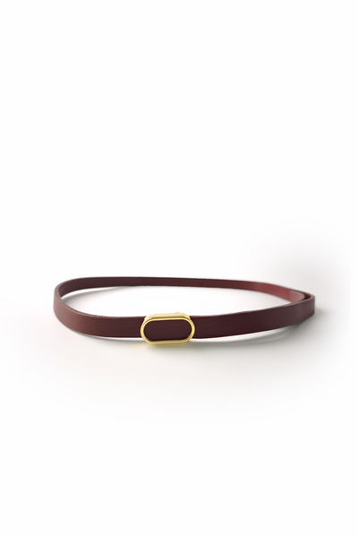 Ecrou Belt Claret Red