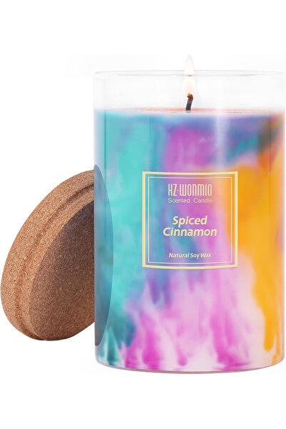 OEM Lumânare parfumată cu trandafir și lemn de santal, din ceară de soia, 425 gr